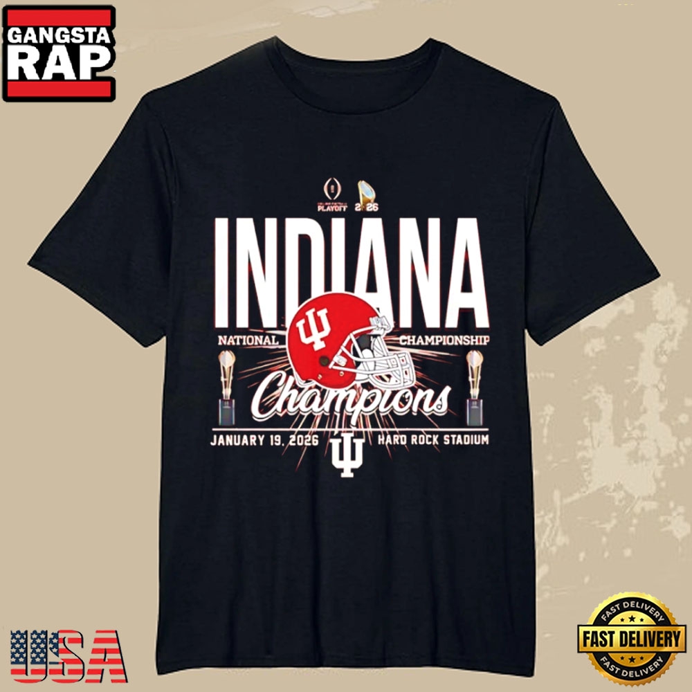 Indiana Hoosiers National Champions CFP 2025-26 Helmet T-Shirt Indiana Hoosiers National Champions CFP 2025-26 Helmet T-Shirt