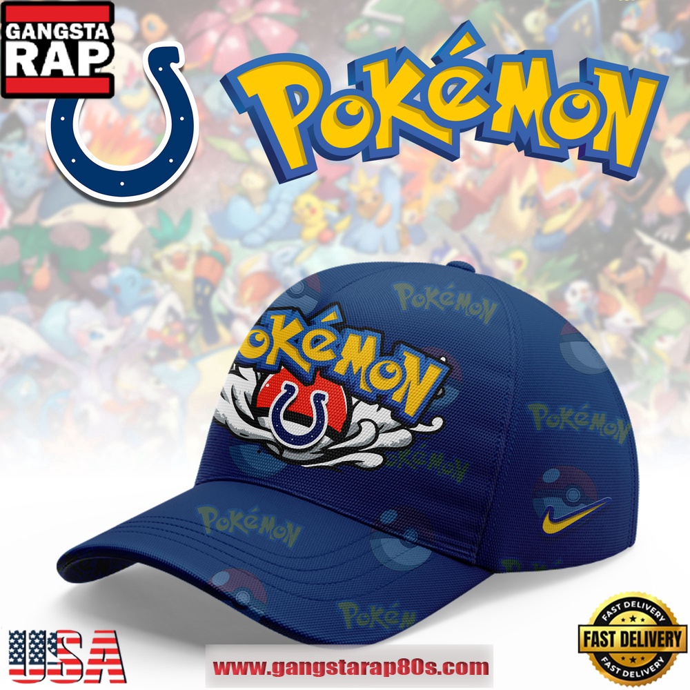 Indianapolis Colts NFL x Pokemon Unique Sports Design Cap Hats