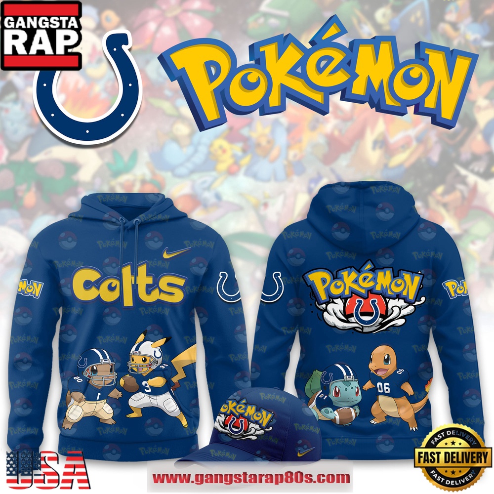 Indianapolis Colts NFL x Pokemon Unique Sports Design Hoodie Shirt
