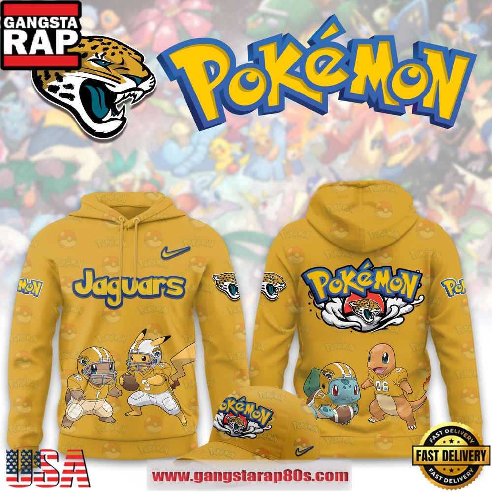 Jacksonville Jaguars NFL x Pokemon Unique Sports Design Hoodie Shirt