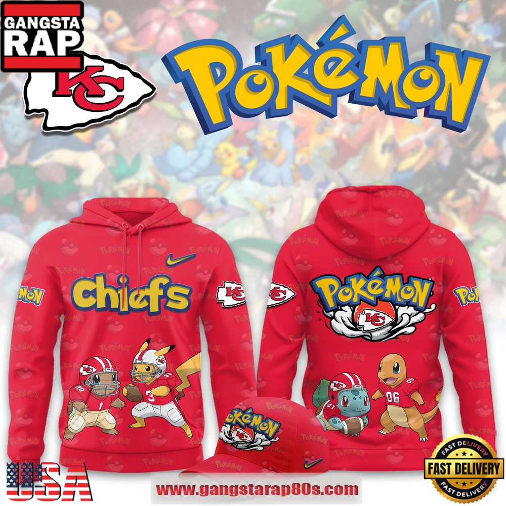 Kansas City Chiefs NFL x Pokemon Unique Sports Design Hoodie Shirt