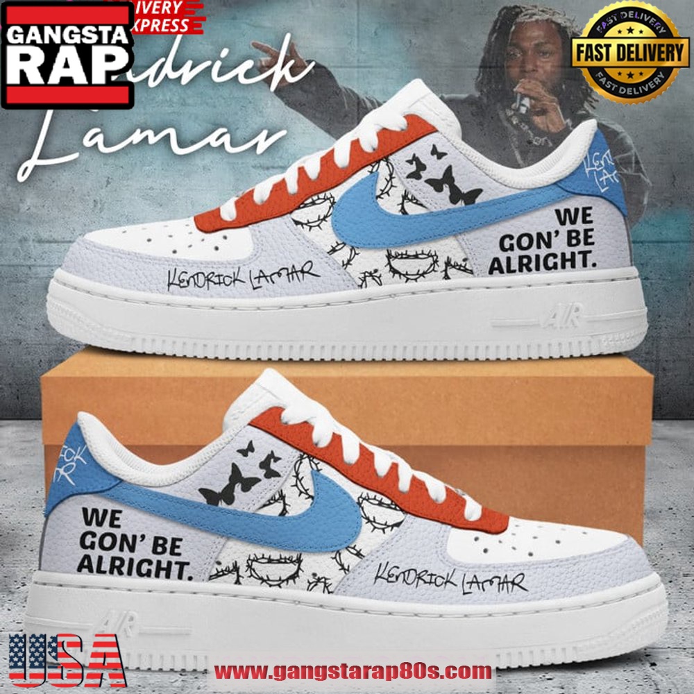 Kendrick Lamar We Gon’ Be Alright Air Force 1 Sneakers Shoes
