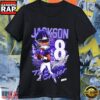 Lamar Jackson NFL Quarterback Number 8 The Eraser Caricature T-Shirt 2 Lamar Jackson NFL Quarterback Number 8 The Eraser Caricature T-Shirt