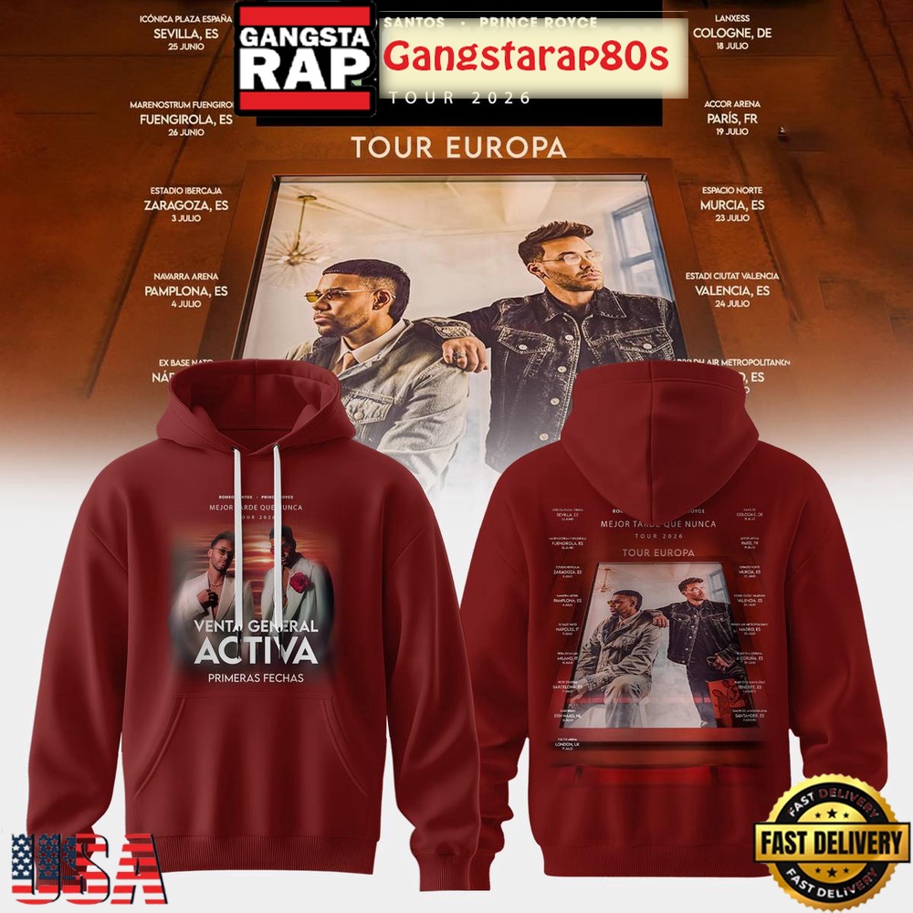 Mejor Tarde Que Nunca US & UK Tour 2026 Unisex Hoodie