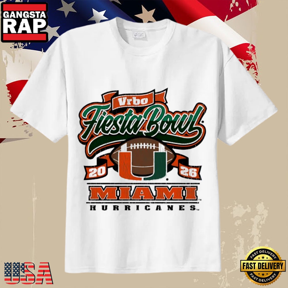 Miami Hurricanes CFP Semifinal 2026 Vrbo Fiesta Bowl T-Shirt