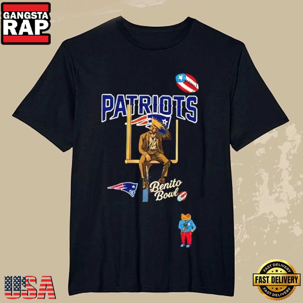 New England Patriots x Benito Bowl Super Bowl LX Championship 2026 T-Shirt