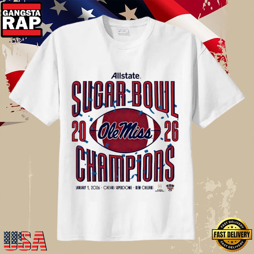 Ole Miss Rebels 2026 Sugar Bowl Champions Football T-Shirt