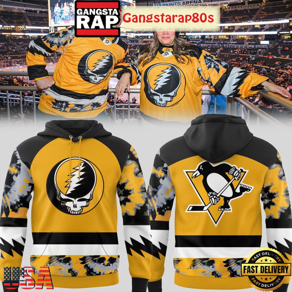 Pittsburgh Penguins x Grateful Dead Night 2026 Unisex Hoodie
