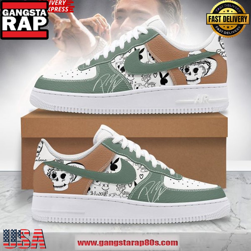 Post Malone Stay Away New Edition Air Force 1 Sneakers Shoes
