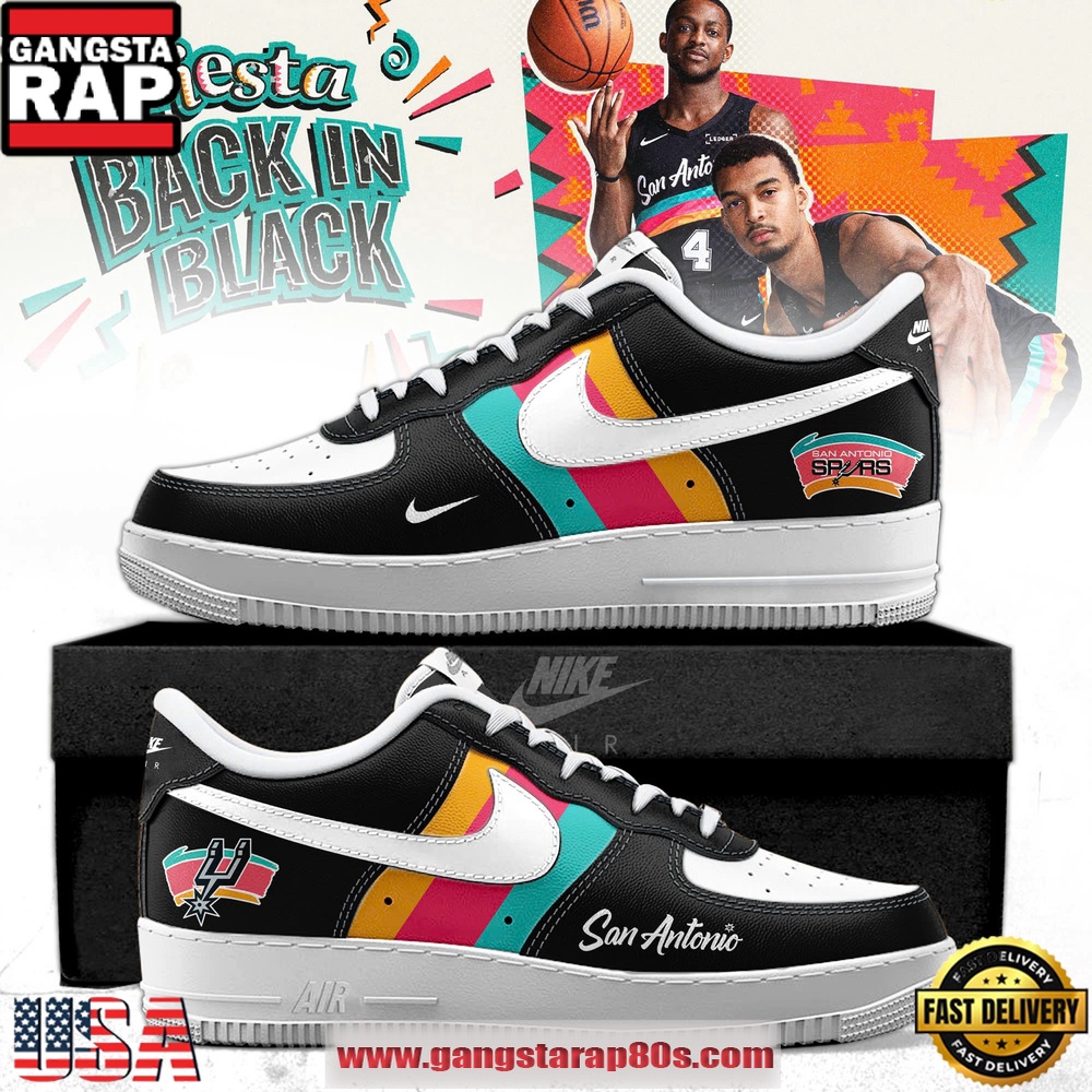 San Antonio Spurs 2026 City Edition Air Force 1 Sneakers Shoes