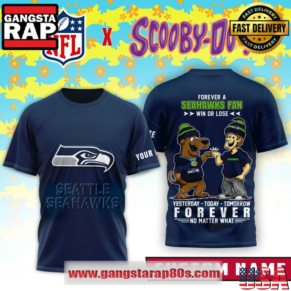 Seattle Seahawks x Scooby Doo Premium 3D Shirt
