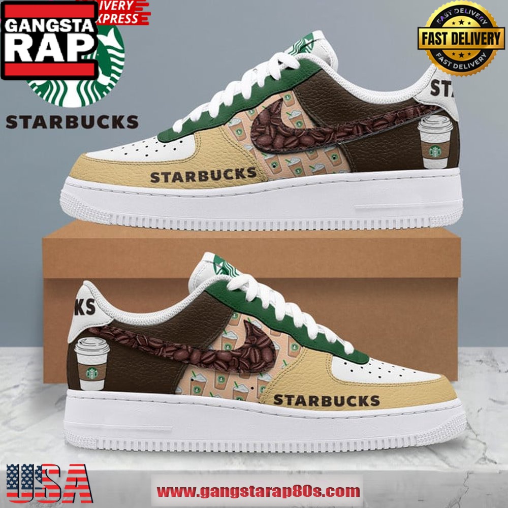 Starbucks Coffee New Edition Air Force 1 Sneakers Shoes