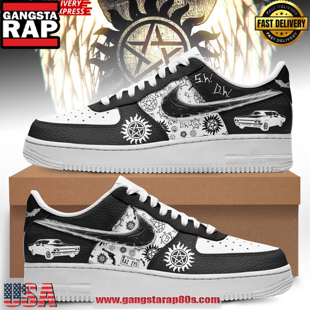 Supernatural Car Nike New Edition Air Force 1 Sneakers Shoes Supernatural Car Nike New Edition Air Force 1 Sneakers Shoes