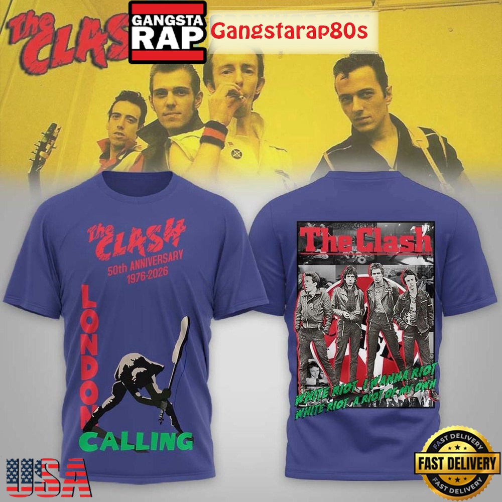 The Clash 50th Anniversary 2026 London Calling Unisex 3D Shirt