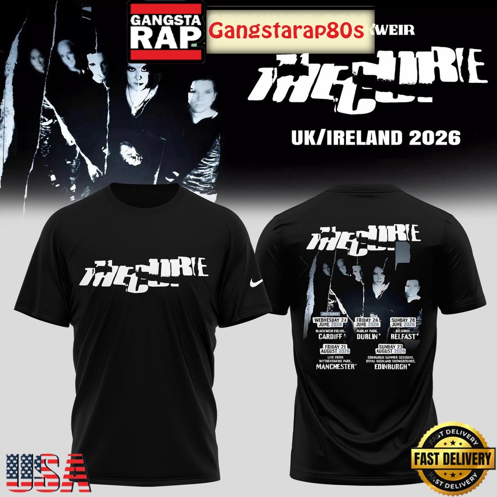 The Cure UK & Ireland Summer 2026 Limited Edition 3D Shirt