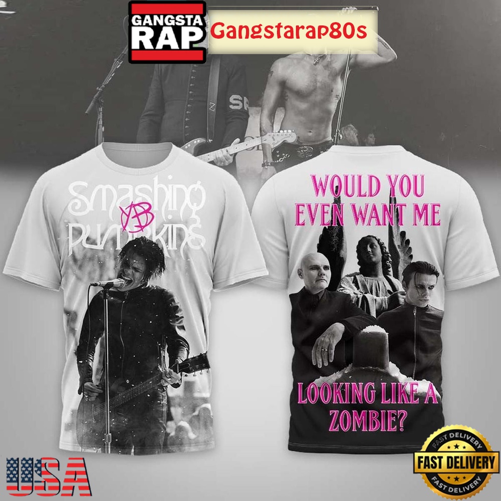 The Smashing Pumpkins Looking Like A Zombie T-Shirt