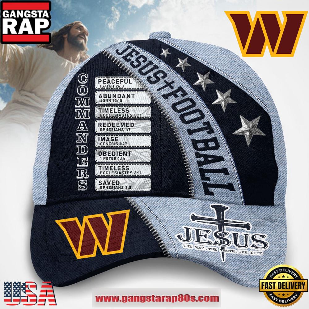 Hats Washington Commanders Jesus The Way The Truth The Life Baseball Cap Hats Washington Commanders Jesus The Way The Truth The Life Baseball Cap