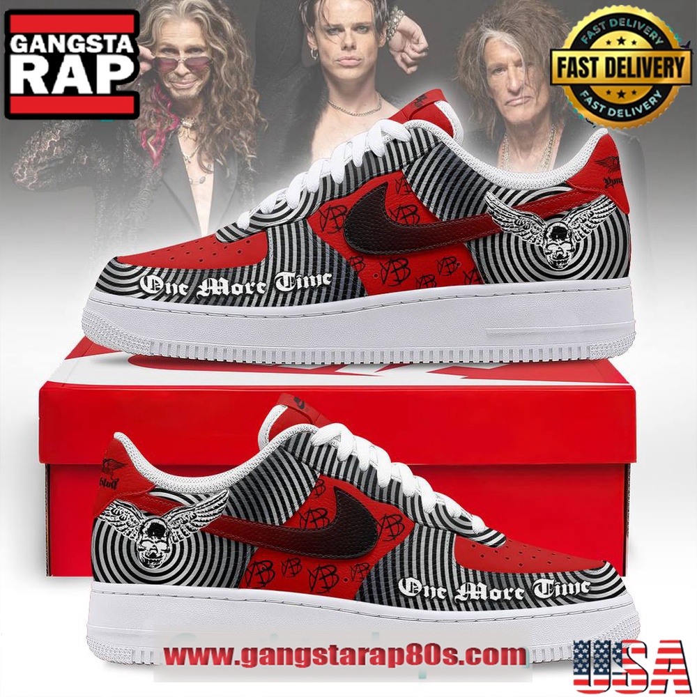 Yungblud x Aerosmith One More Time Special Air Force 1 Running Sneakers Shoes