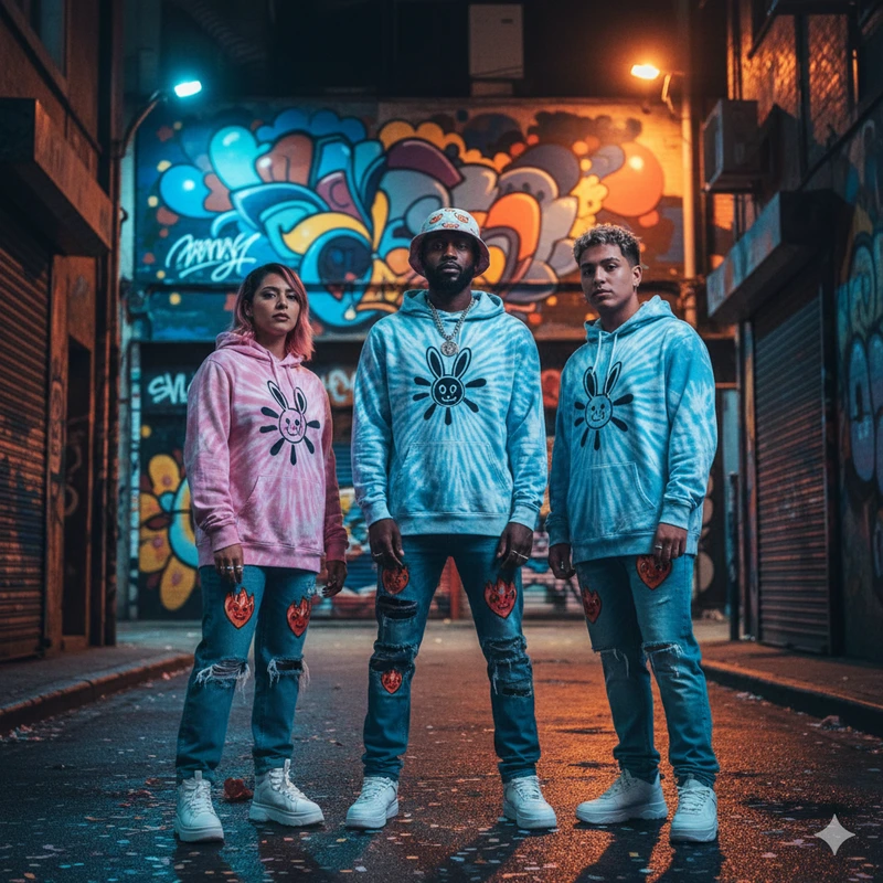 Bad Bunny Fans Gear for Concerts and Streetwear Style Bad Bunny Fans Gear for Concerts and Streetwear Style