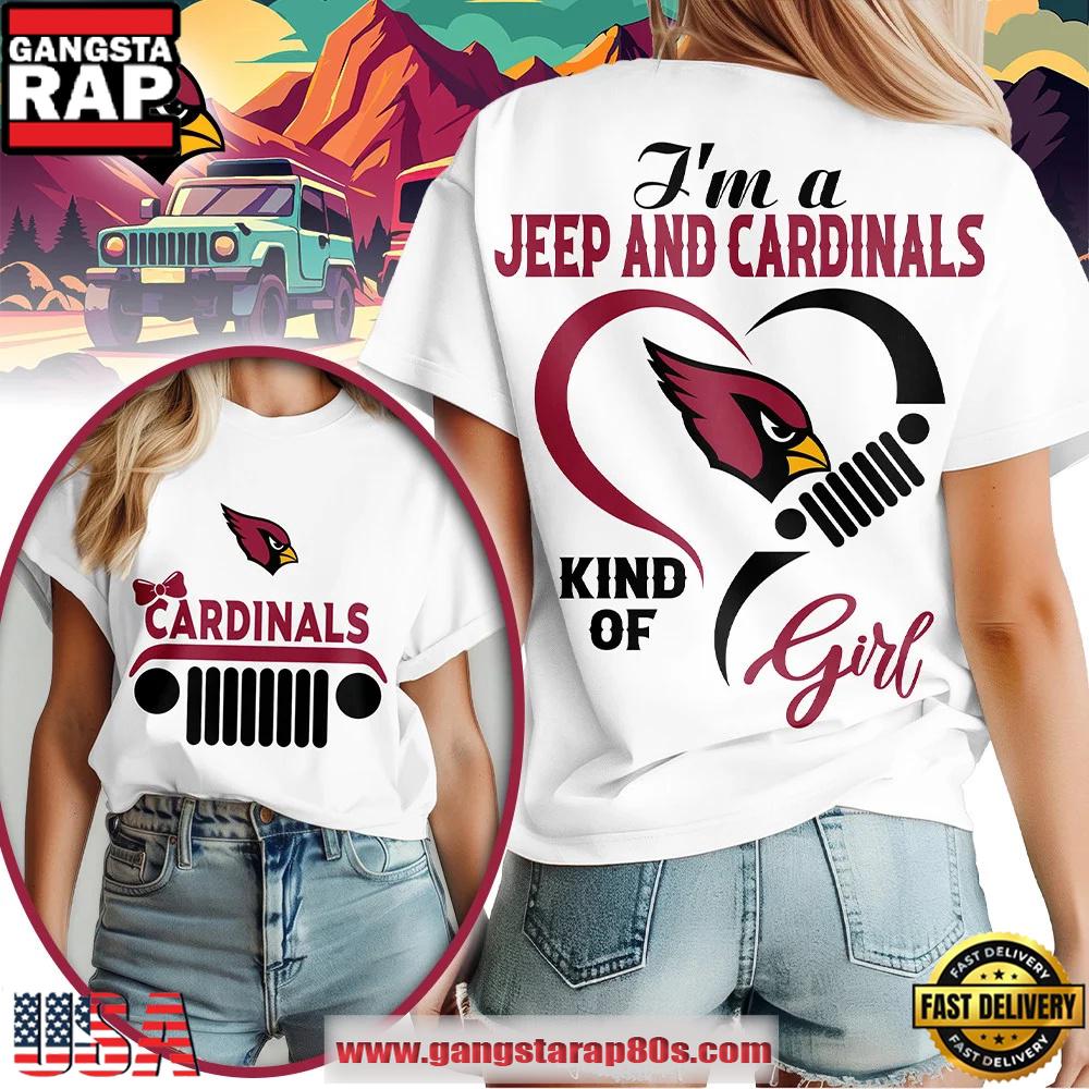 Arizona Cardinals NFL Jeep Girl Women's Shirt