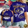 Baltimore Ravens NFL Jeep Girl Women's 3D T Shirt 3 Baltimore Ravens NFL Jeep Girl Women's 3D T Shirt
