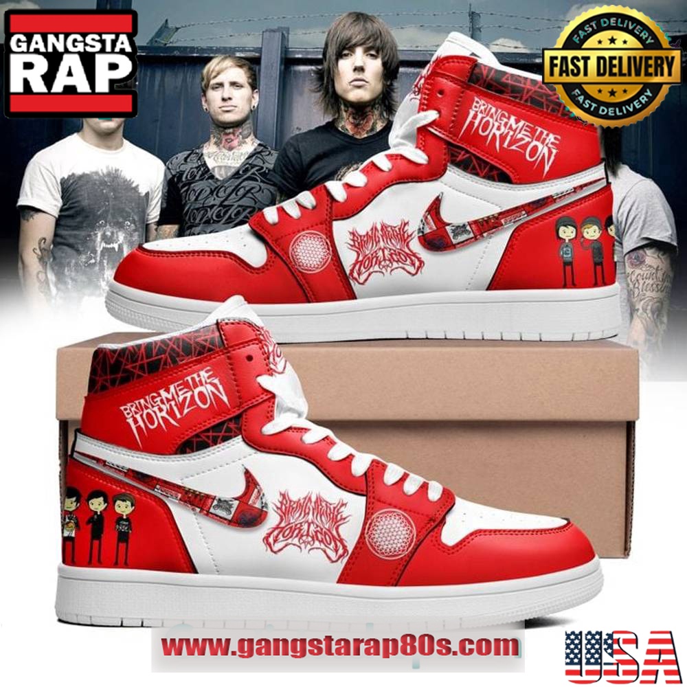 Bring Me The Horizon Rock Limited Edition Air Jordan 1 Sneakers Shoes