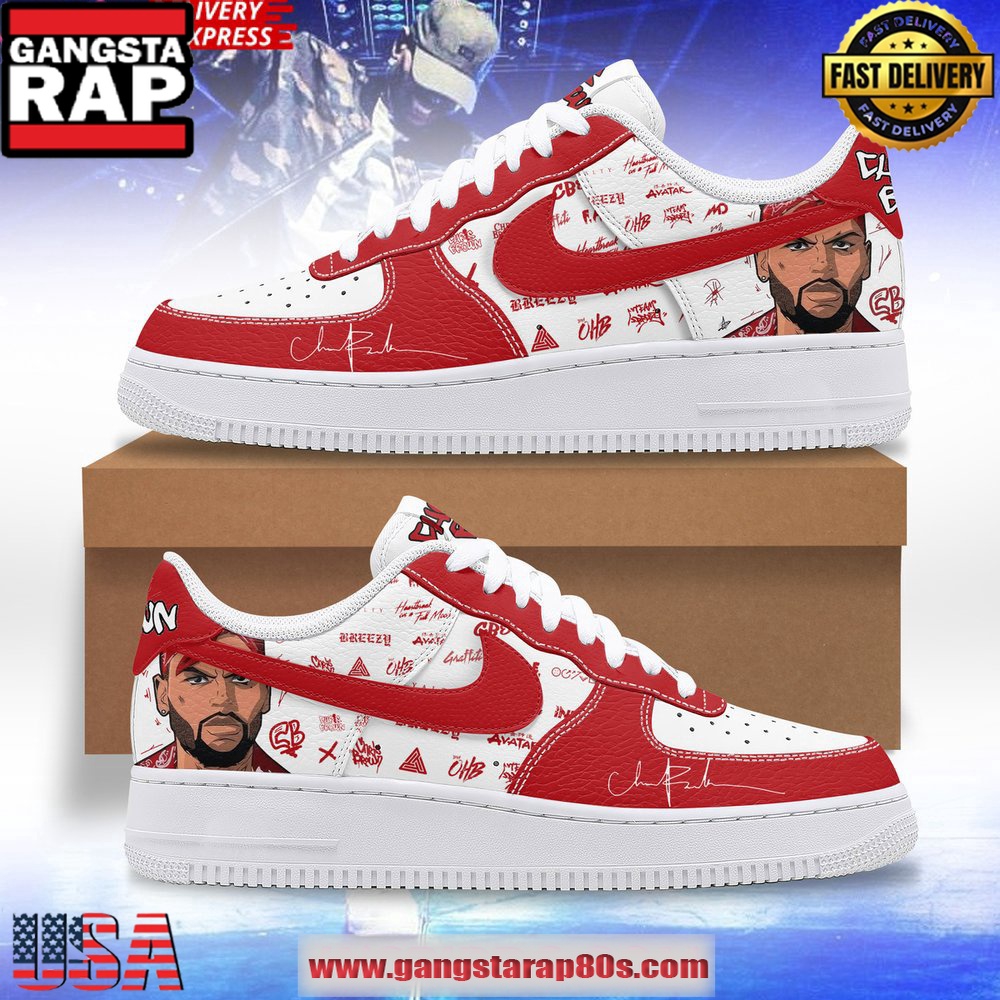 Chris Brown x Nike Special Edition Air Force 1 Running Sneakers Shoes Chris Brown x Nike Special Edition Air Force 1 Running Sneakers Shoes