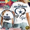 Dallas Cowboys NFL Jeep Girl Women's 3D T Shirt 3 Dallas Cowboys NFL Jeep Girl Women's 3D T Shirt