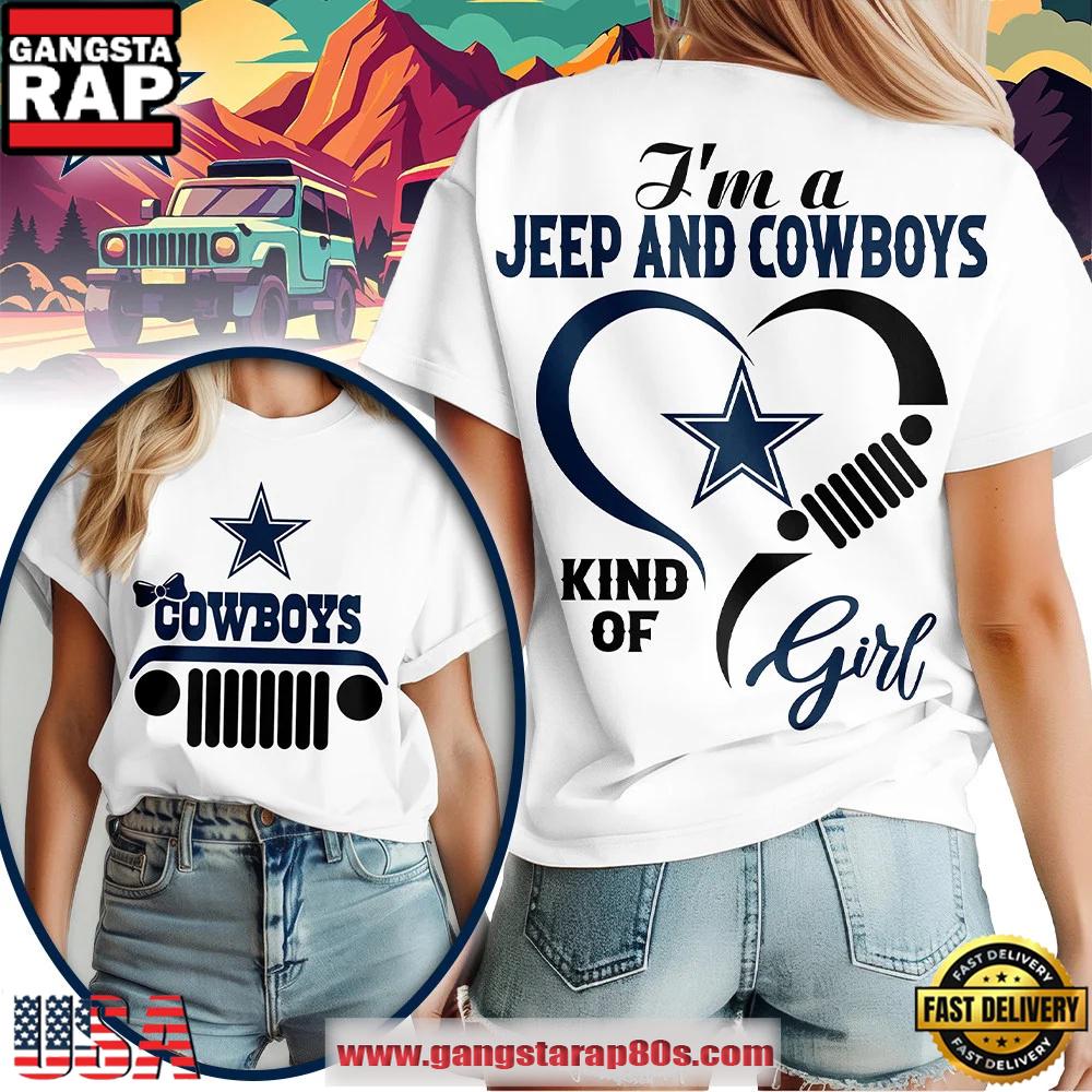Dallas Cowboys NFL Jeep Girl Women's 3D T Shirt