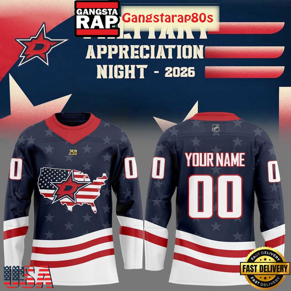 Dallas Stars Military Appreciation 2026 Custom Hockey Jersey