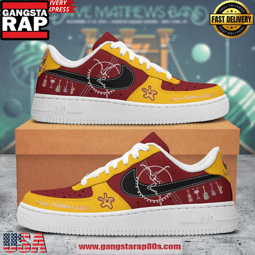 Dave Matthews Rock Band Air Force 1 Running Sneakers Shoes Dave Matthews Rock Band Air Force 1 Running Sneakers Shoes