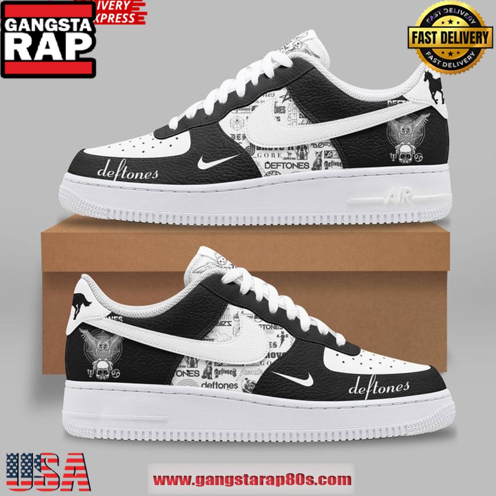Deftones Band x Nike New Design Air Force 1 Sneakers Shoes Deftones Band x Nike New Design Air Force 1 Sneakers Shoes