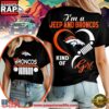 Denver Broncos NFL Jeep Girl Women's Black T Shirt