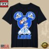 Detroit Lions Mickey Mouse Romantic Heart Hands Fan T-Shirt
