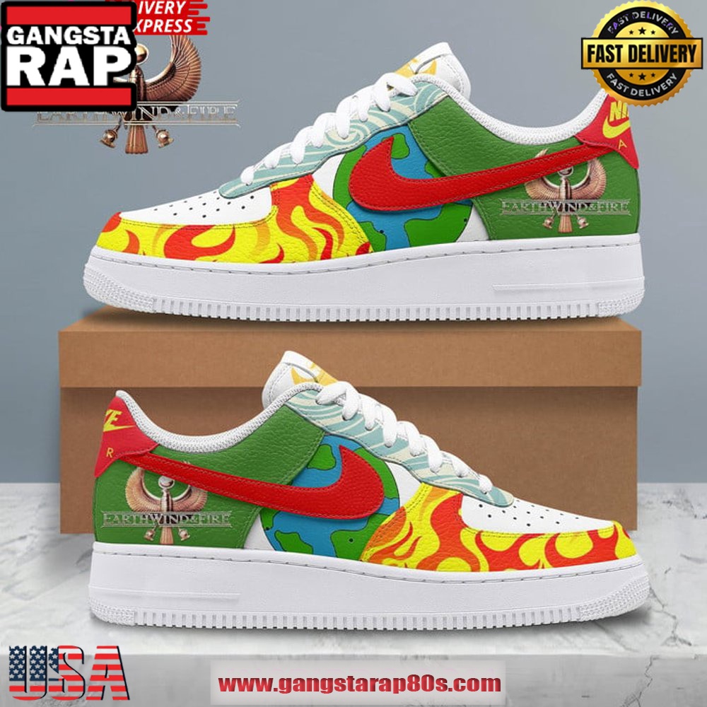 Earth, Wind & Fire Special Edition Air Force 1 Running Sneakers Shoes
