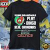 Funny Grandma Loves Boston Celtics More Than Bingo T-Shirt