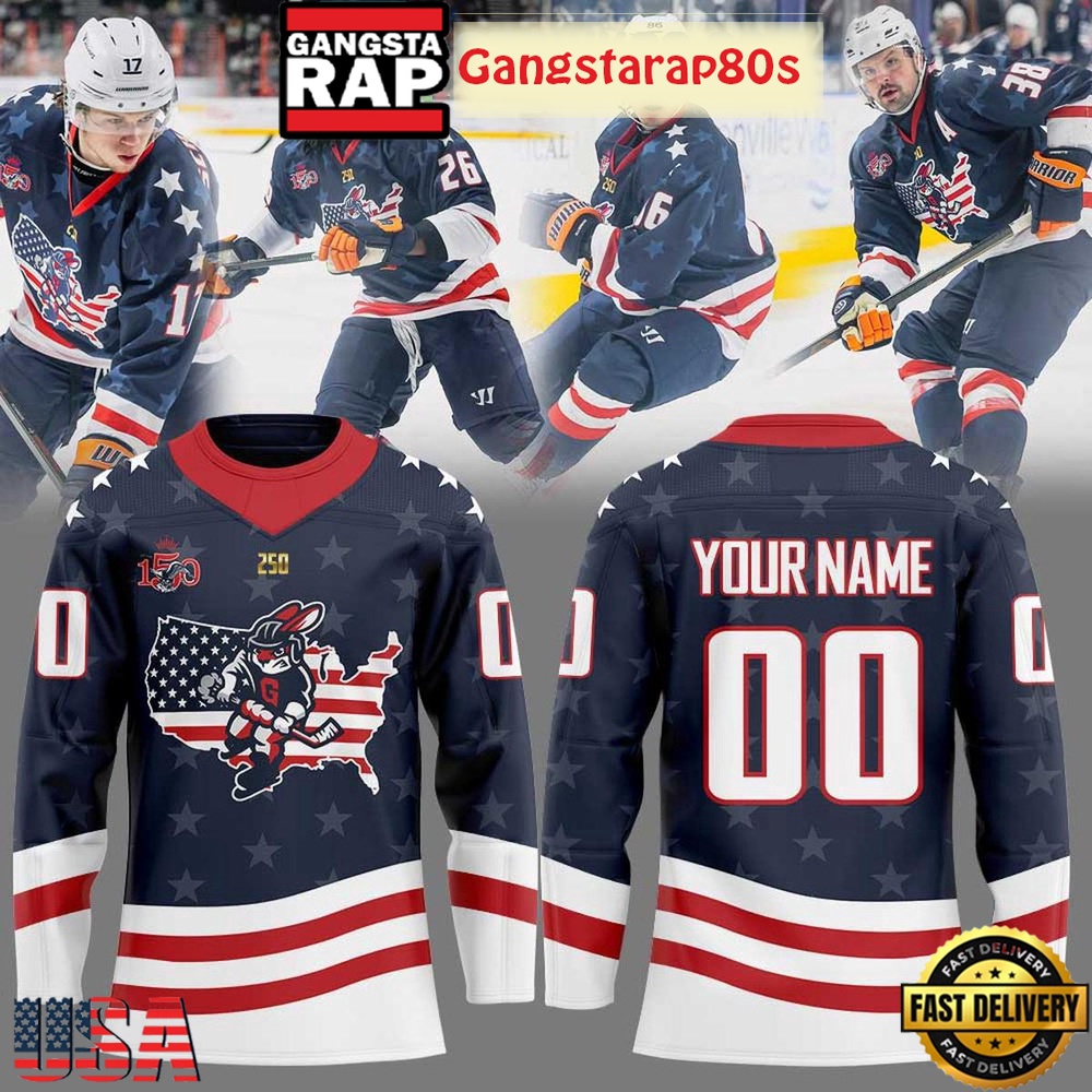 Greenville Swamp Rabbits Military Appreciation 2026 Custom Hockey Jersey