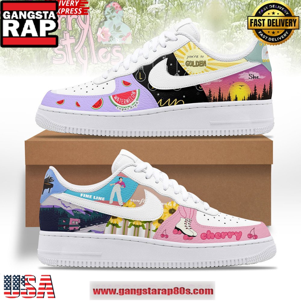 Harry Styles Love On Tour Special Edition Air Force 1 Running Sneakers Shoes