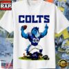 Indianapolis Colts vs Baltimore Ravens Funny Mascot Battle Football T-Shirt 3 Indianapolis Colts vs Baltimore Ravens Funny Mascot Battle Football T-Shirt