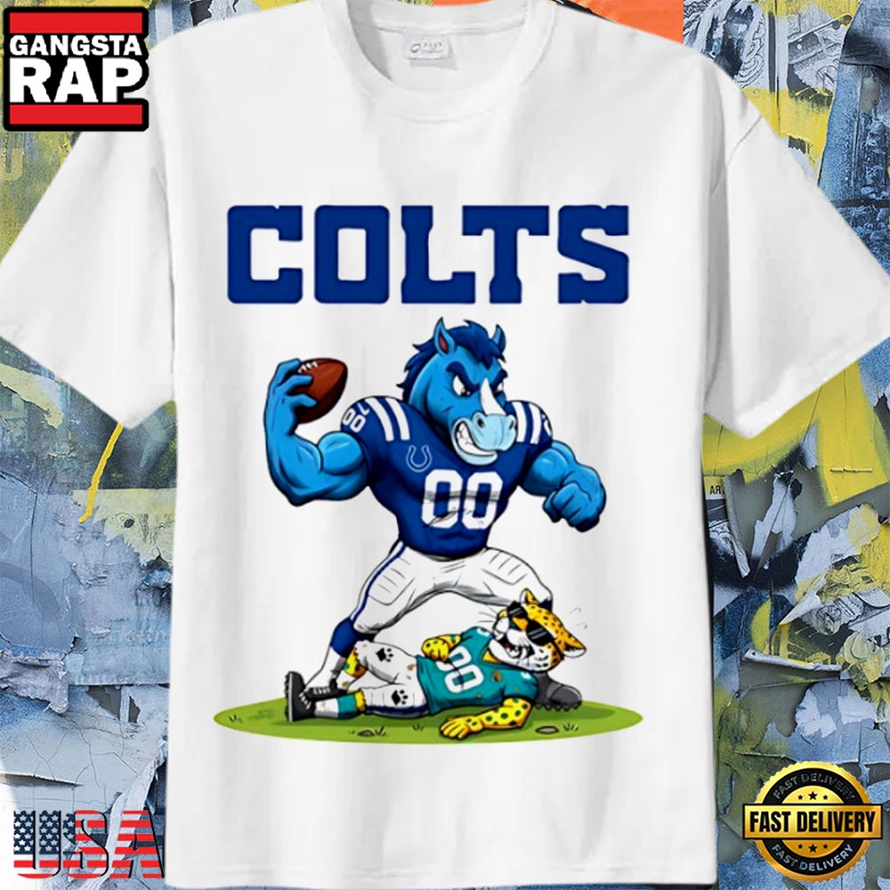 Indianapolis Colts vs Jacksonville Jaguars Classic NFL Rivalry Graphic T-Shirt Indianapolis Colts vs Jacksonville Jaguars Classic NFL Rivalry Graphic T-Shirt