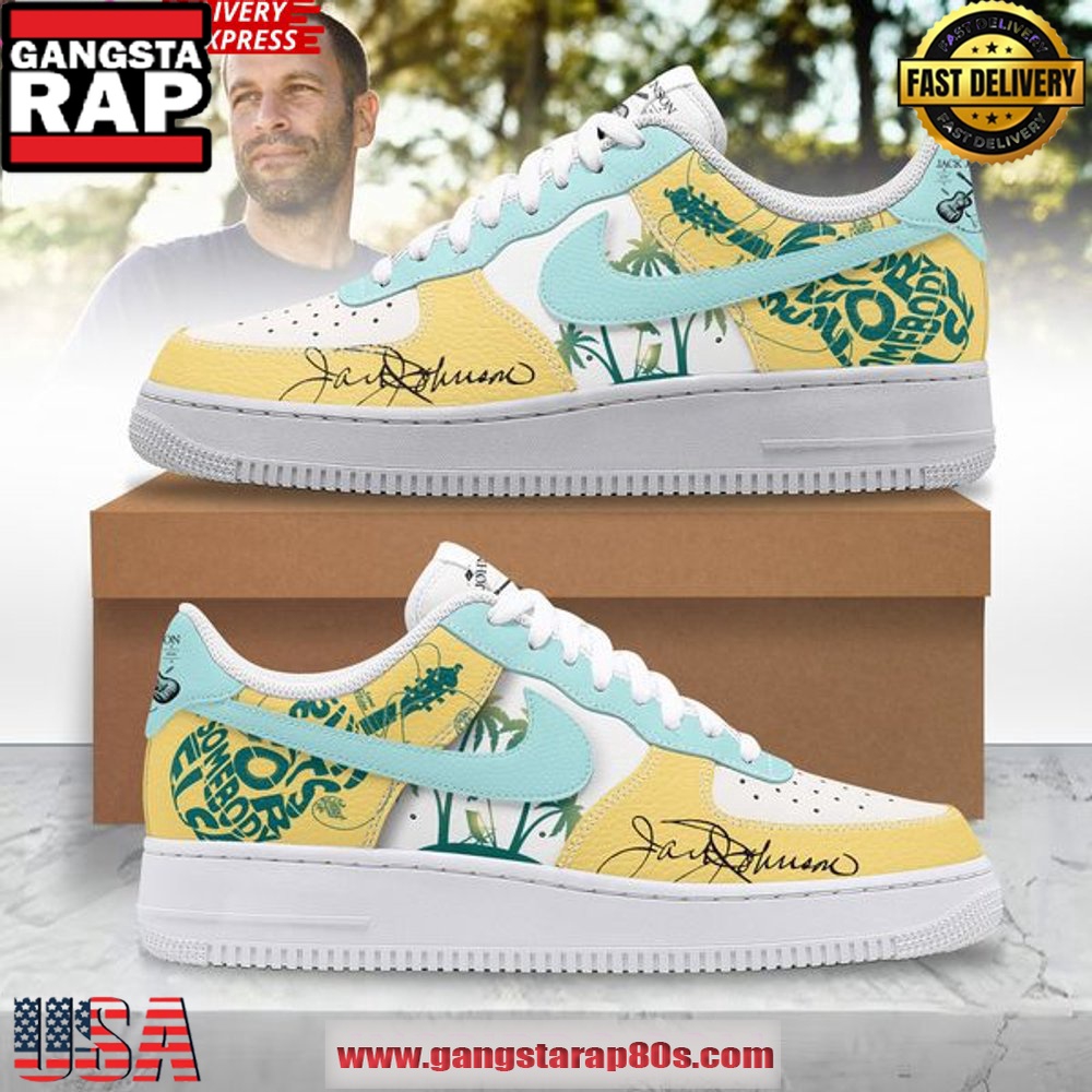 Jack Johnson Collab Nike New Design Air Force 1 Sneakers Shoes Jack Johnson Collab Nike New Design Air Force 1 Sneakers Shoes