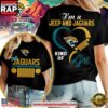 Jacksonville Jaguars NFL Jeep Girl Women's Black 3D Shirt