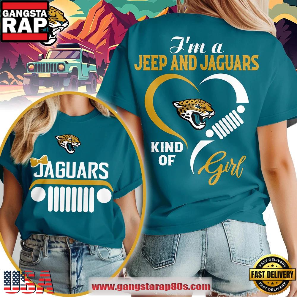 Jacksonville Jaguars NFL Jeep Girl Women's T Shirt Jacksonville Jaguars NFL Jeep Girl Women's T Shirt
