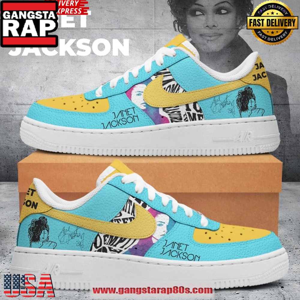 Janet Jackson Special Edition Air Force 1 Running Sneakers Shoes