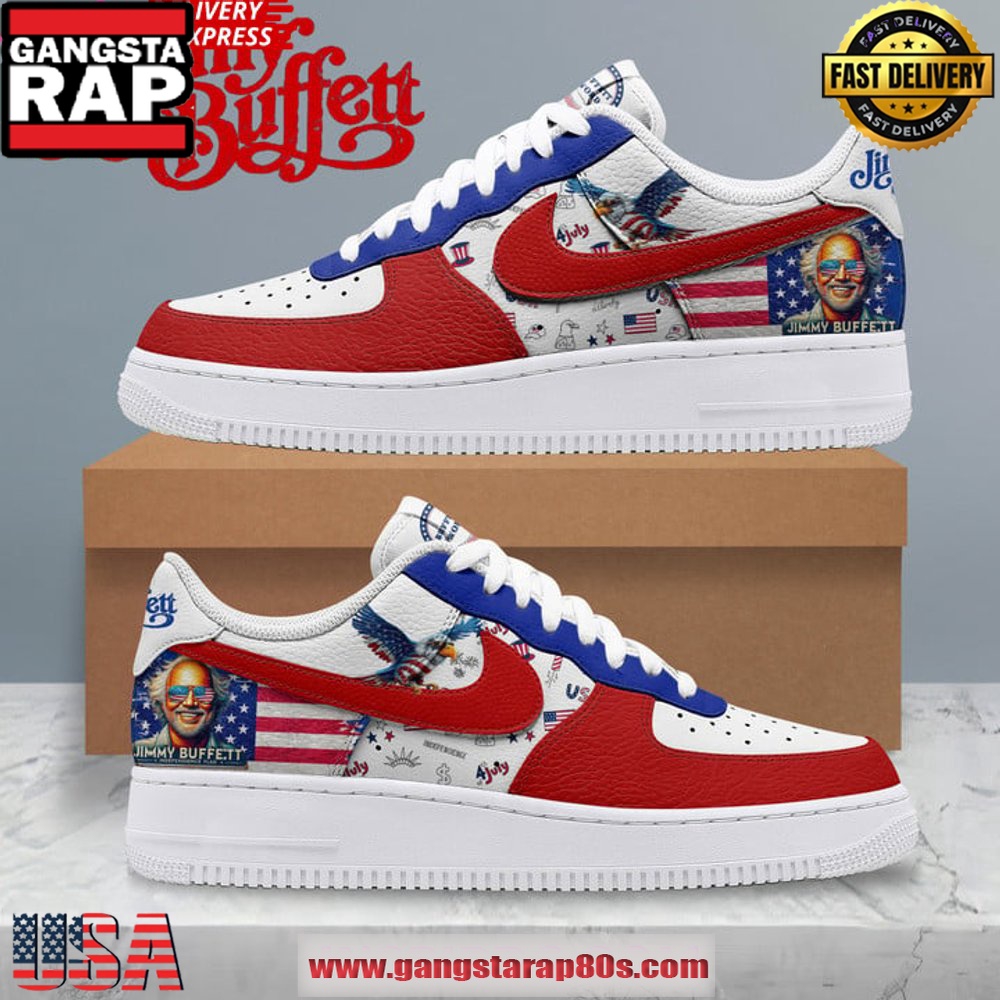 Jimmy Buffet American Independence New Design Air Force 1 Sneakers Shoes Jimmy Buffet American Independence New Design Air Force 1 Sneakers Shoes