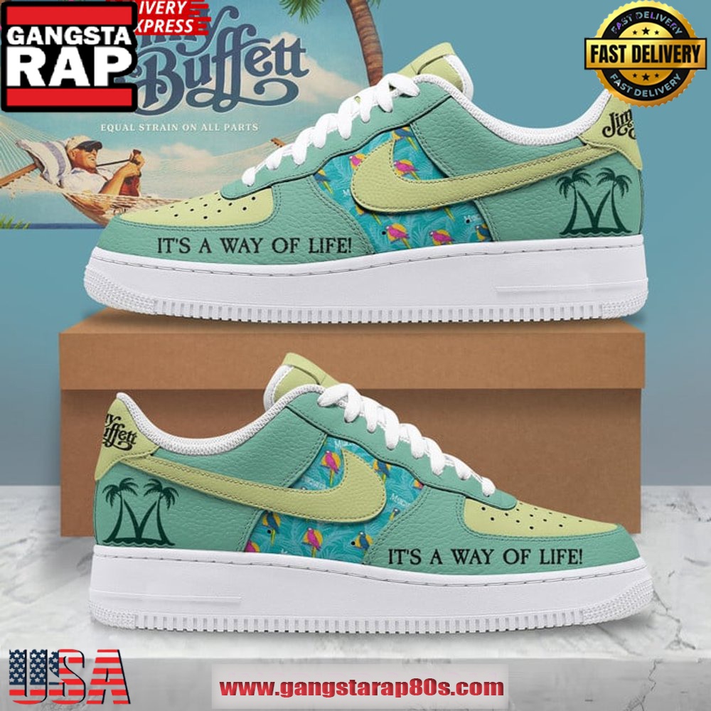 Jimmy Buffett x Nike Special Edition Air Force 1 Sneakers Shoes Jimmy Buffett x Nike Special Edition Air Force 1 Sneakers Shoes