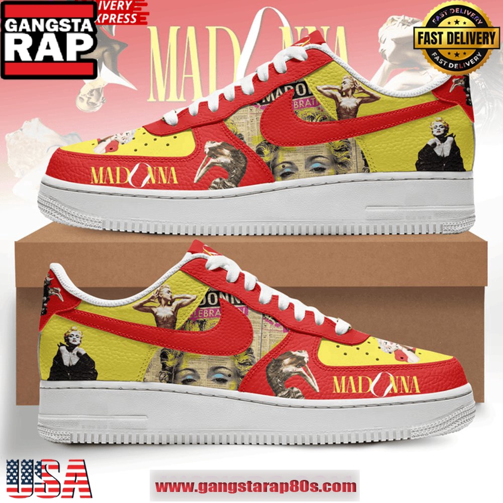 Madonna Celebration Special Edition Air Force 1 Running Sneakers Shoes Madonna Celebration Special Edition Air Force 1 Running Sneakers Shoes