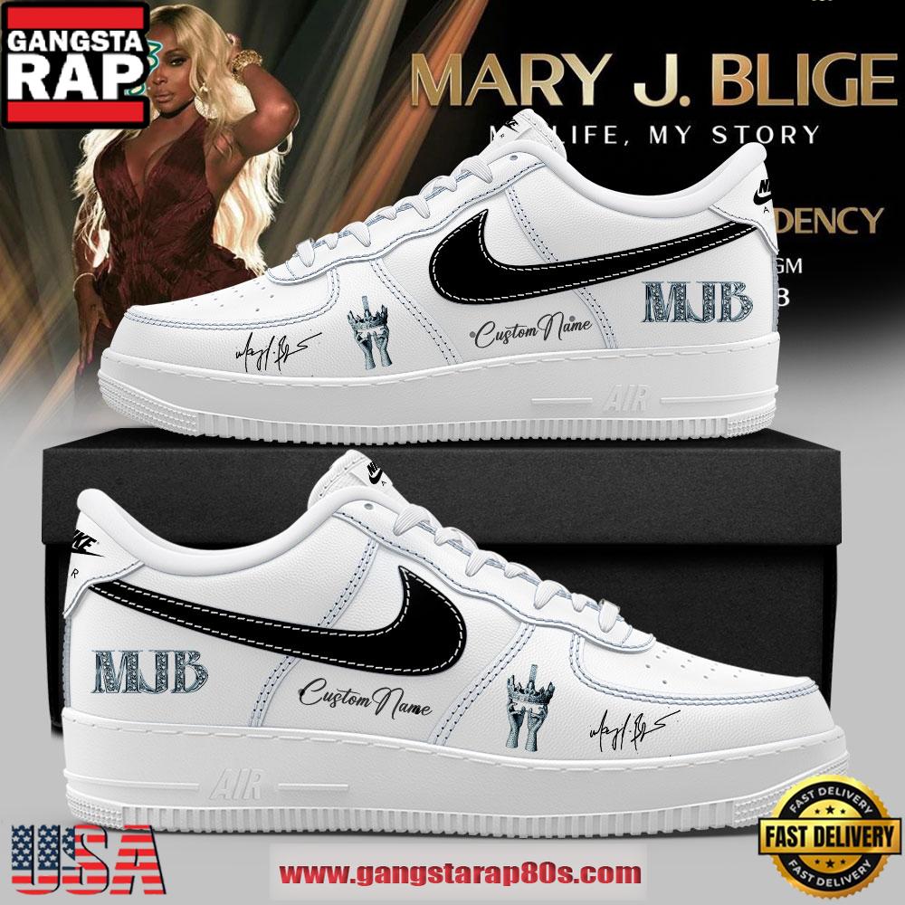 Mary J. Blige Las Vegas Residency Tour 2026 Signature Custom Air Force 1 Sneakers Shoes Mary J. Blige Las Vegas Residency Tour 2026 Signature Custom Air Force 1 Sneakers Shoes