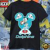 Miami Dolphins Mickey Mouse Love Hand Sign Football T-Shirt 3 Miami Dolphins Mickey Mouse Love Hand Sign Football T-Shirt