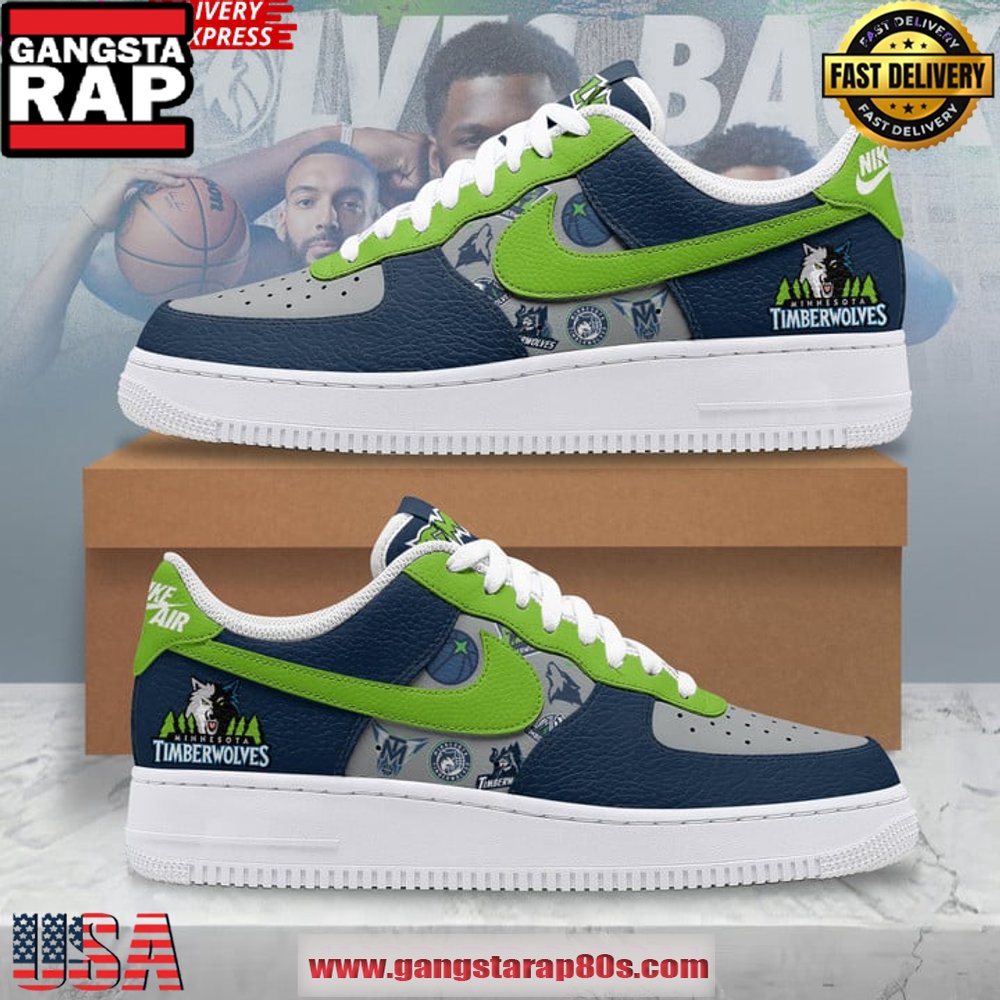 Minnesota Timberwolves Collab Nike Special Edition Air Force 1 Sneakers Shoes Minnesota Timberwolves Collab Nike Special Edition Air Force 1 Sneakers Shoes